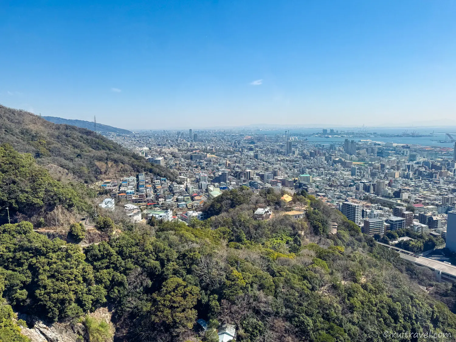 神戸の街と海を一望できる開放感あふれる絶景